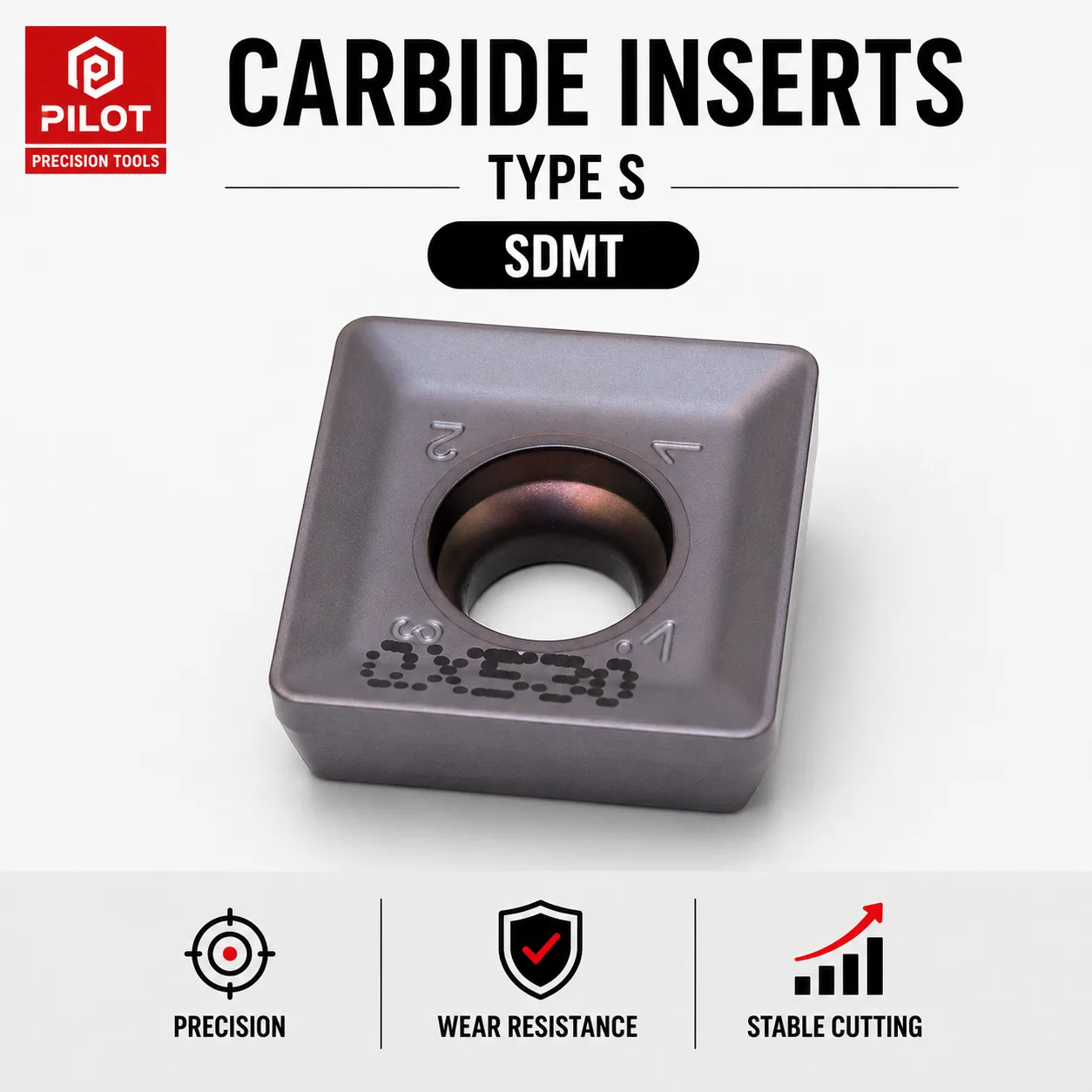 PILOT SDMT Milling Insert