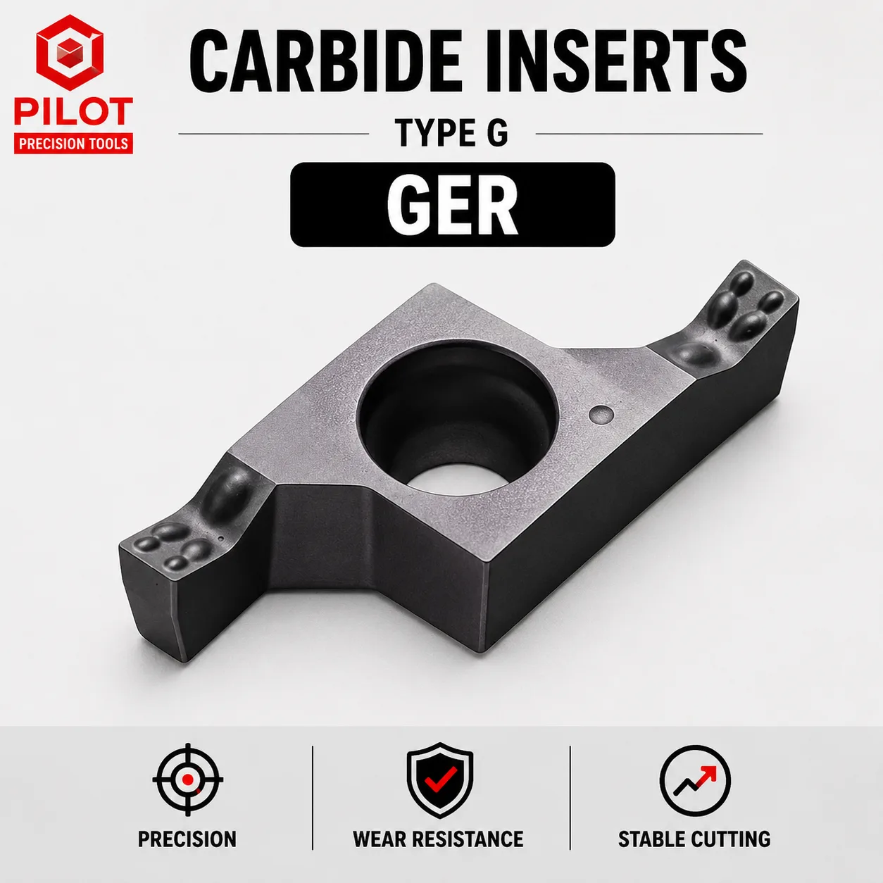 PILOT GER Grooving Insert