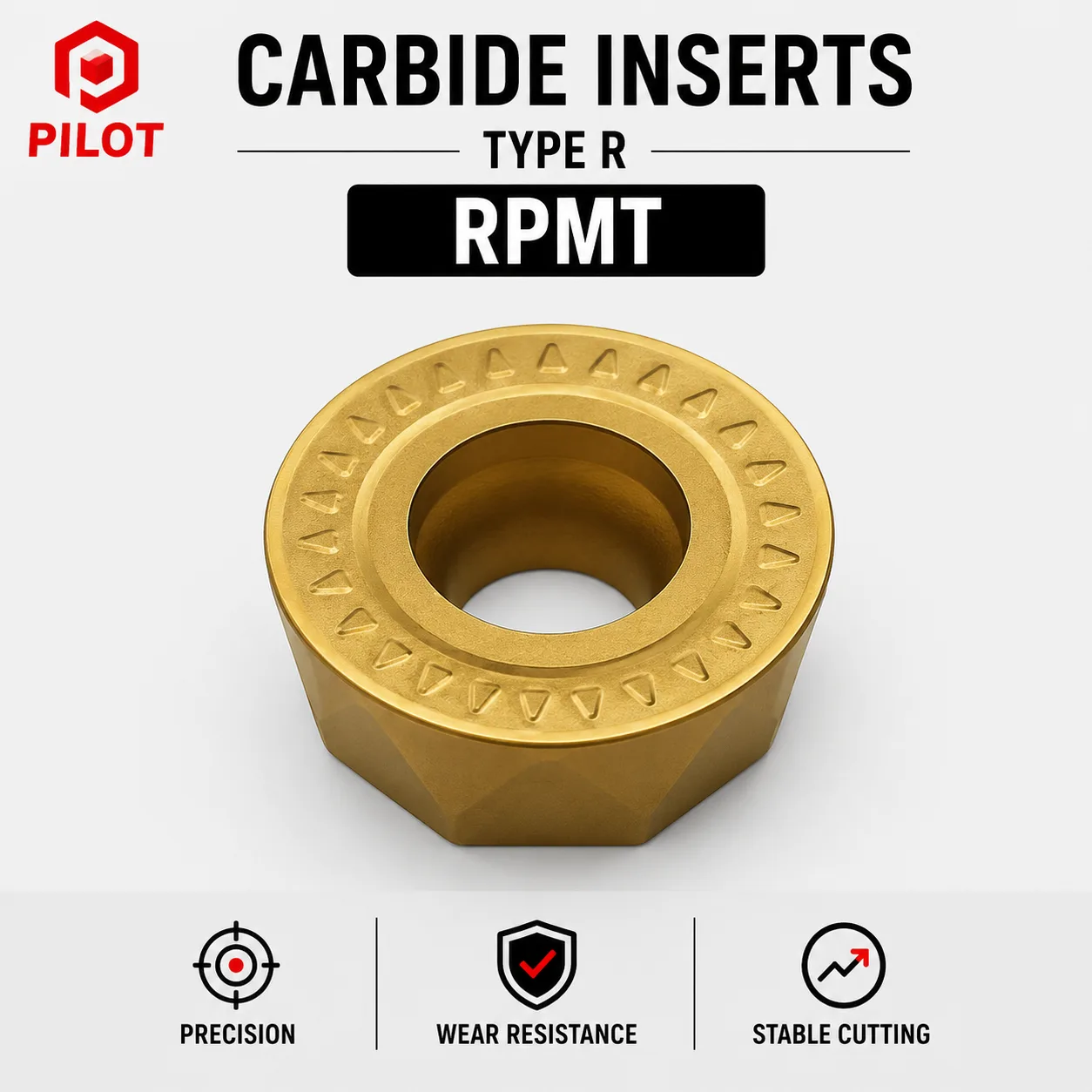 PILOT RPMT Milling Insert