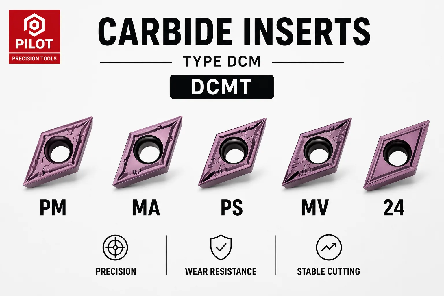 PILOT DCMT Turning Insert