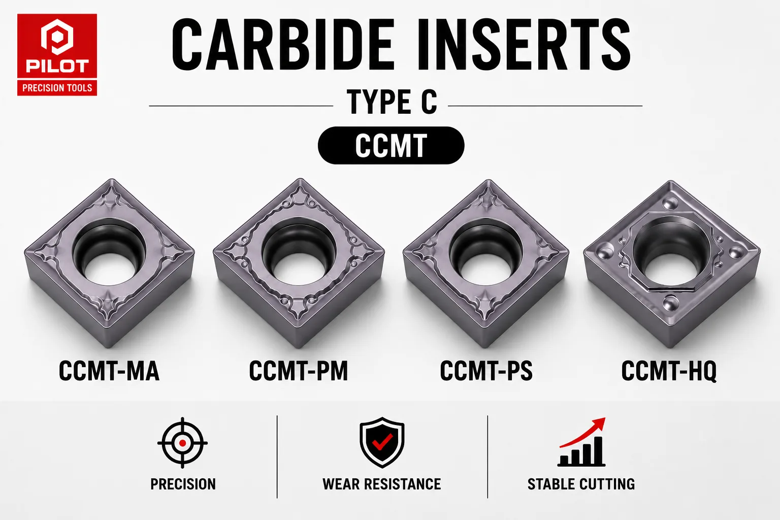 PILOT CCMT Turning Insert